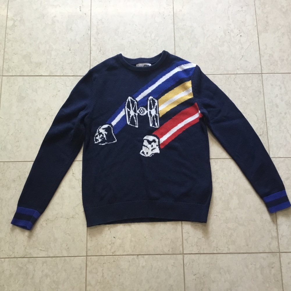 GAP boys Star Wars navy cotton sweater XL 12